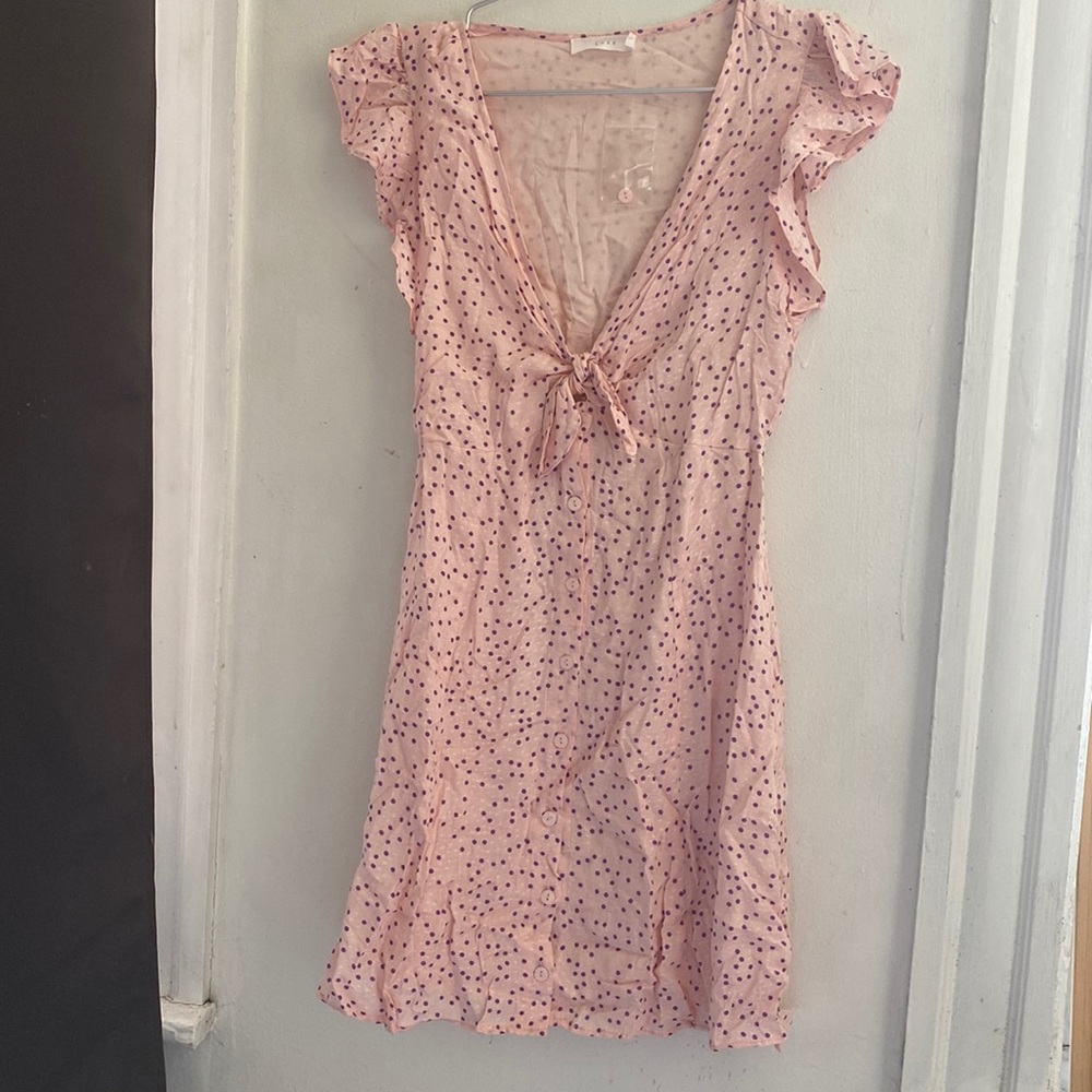 PINK POLKA DOT DRESS